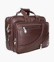 Brown Solid Laptop Bag