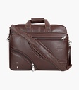 Brown Solid Laptop Bag